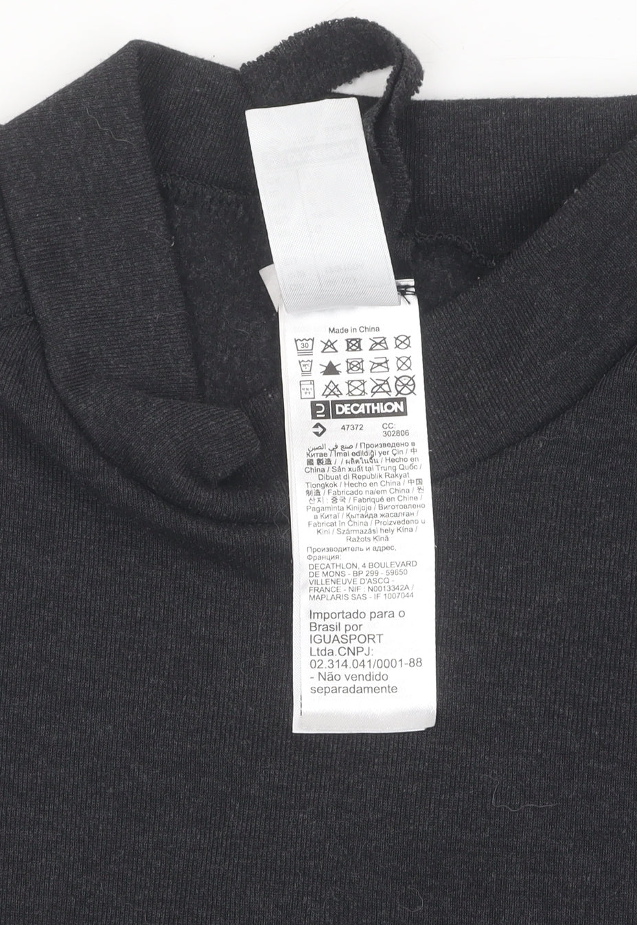 Decathlon Women Black Size 2 Casual Long Sleeve Top