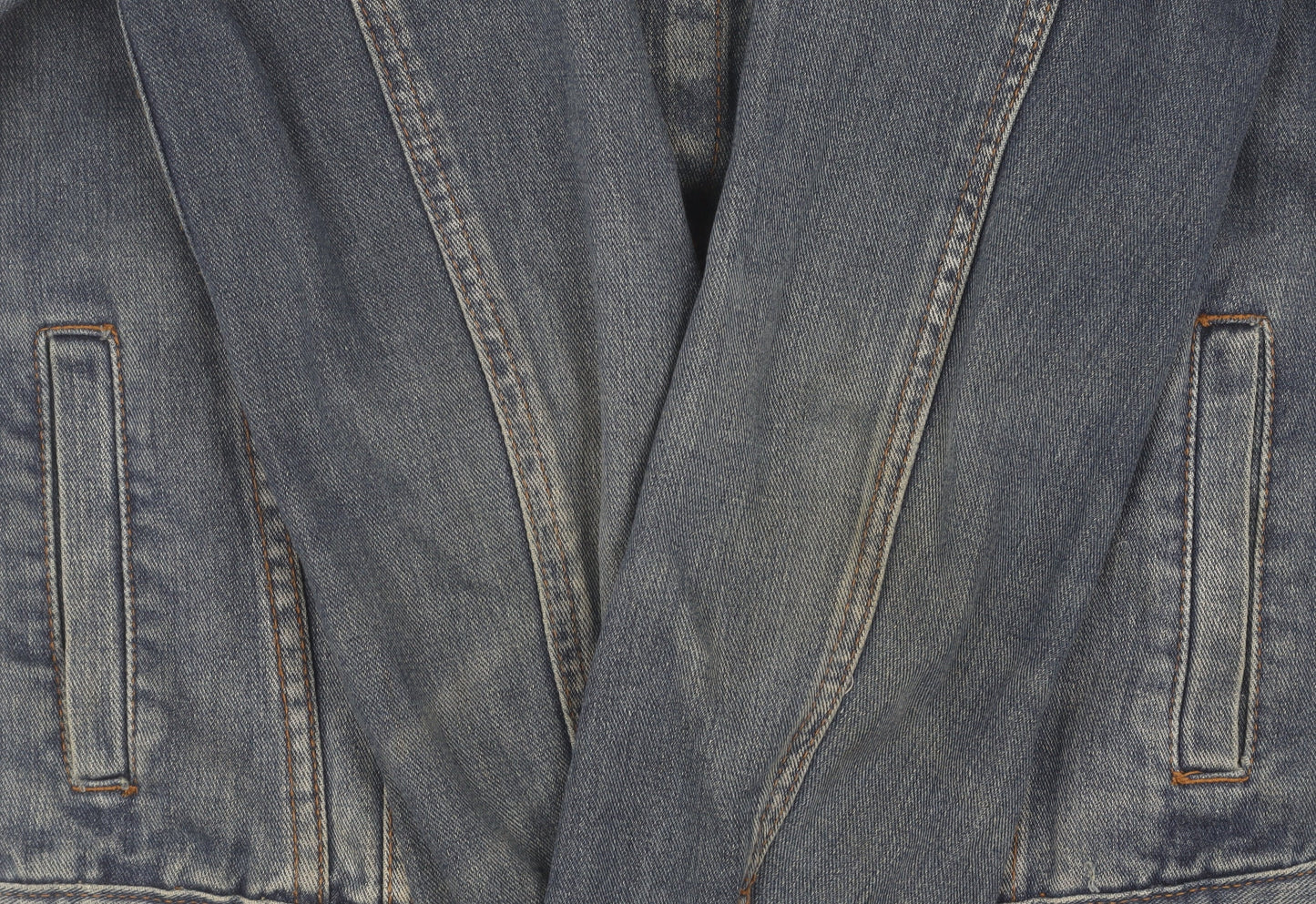 ASOS Men's Blue Denim Bomber Jacket, Size S