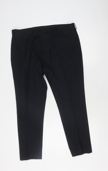 Mens UK Size  Ventuno 21 Regular Fit  Black Trousers