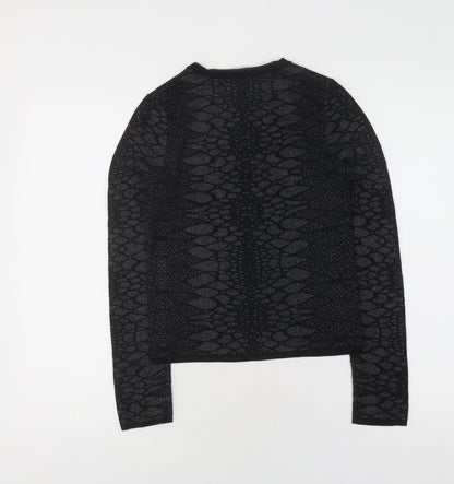Womens UK Size S Zara Black Pullover Jumper