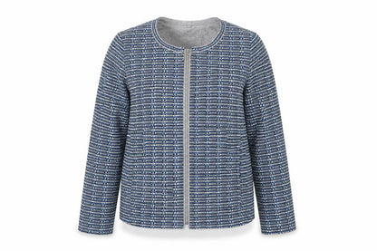 Rabe Women's Blue Basic Jacket, Size 10, Casual
