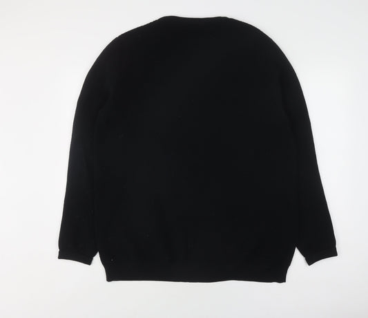 Dissident Men's Black XL Waffle Knit Pullover