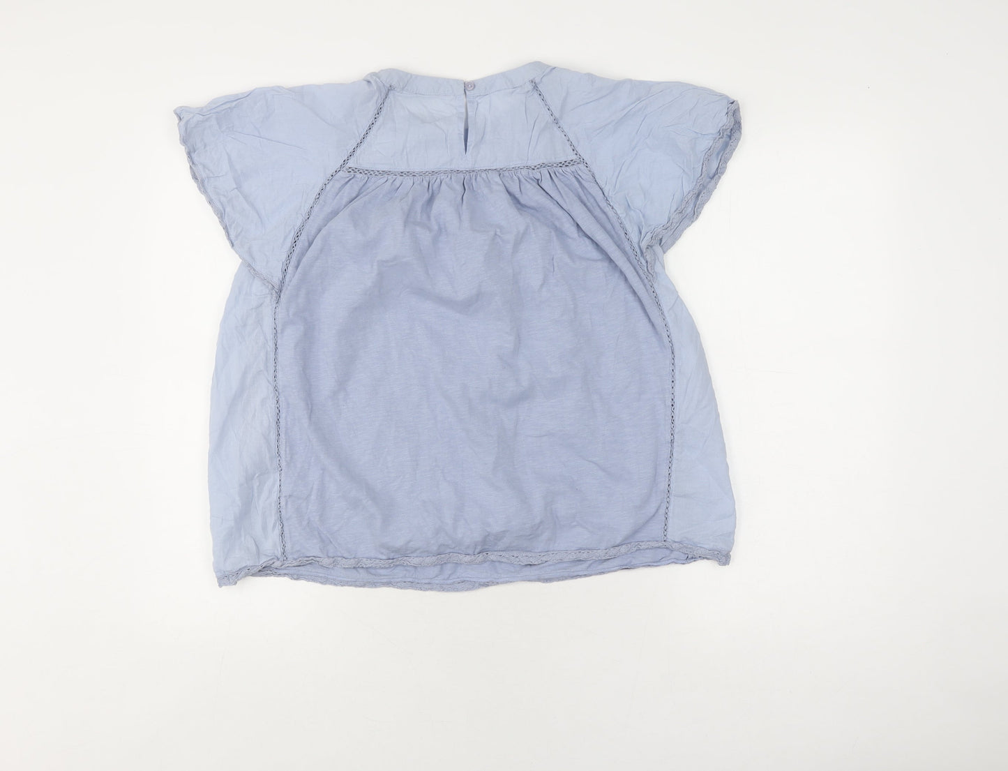 Womens UK Size 12 Marks and Spencer Blue Tunic Blouse