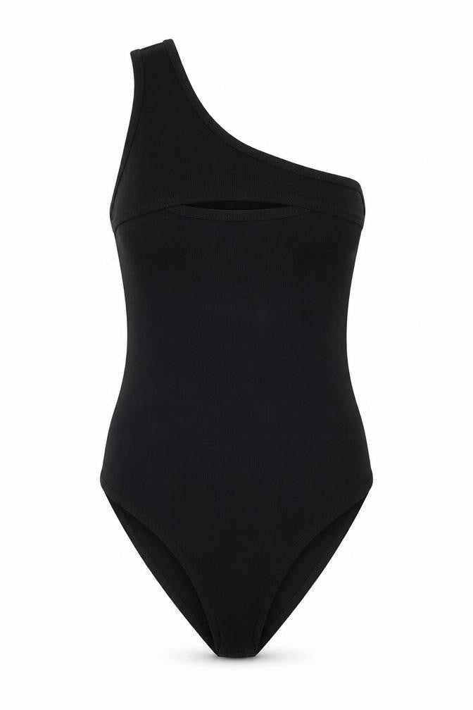Womens UK Size M Zara One-Piece Black Bodysuit