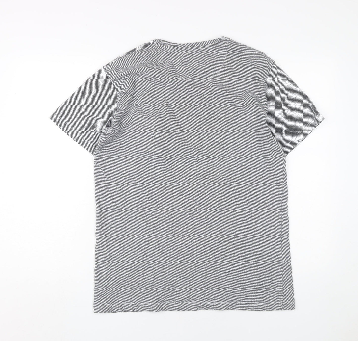Selezione Grigio Men's Grey Striped T-Shirt M