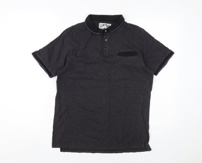 Red Herring Men's Black Medium Polo Shirt, 100% Cotton