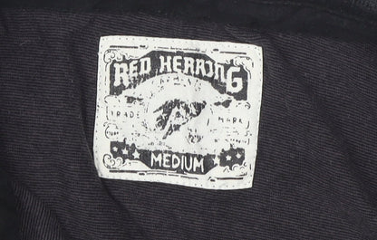 Red Herring Men's Black Medium Polo Shirt, 100% Cotton