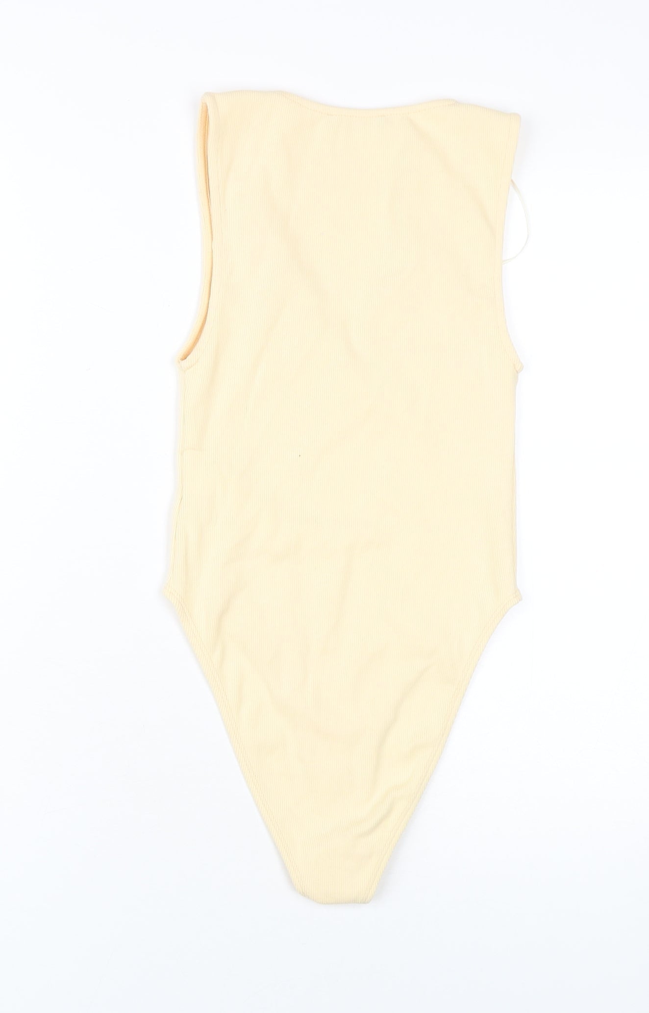 Zara Women's Beige Sleeveless Bodysuit, Size S, Casual Wear