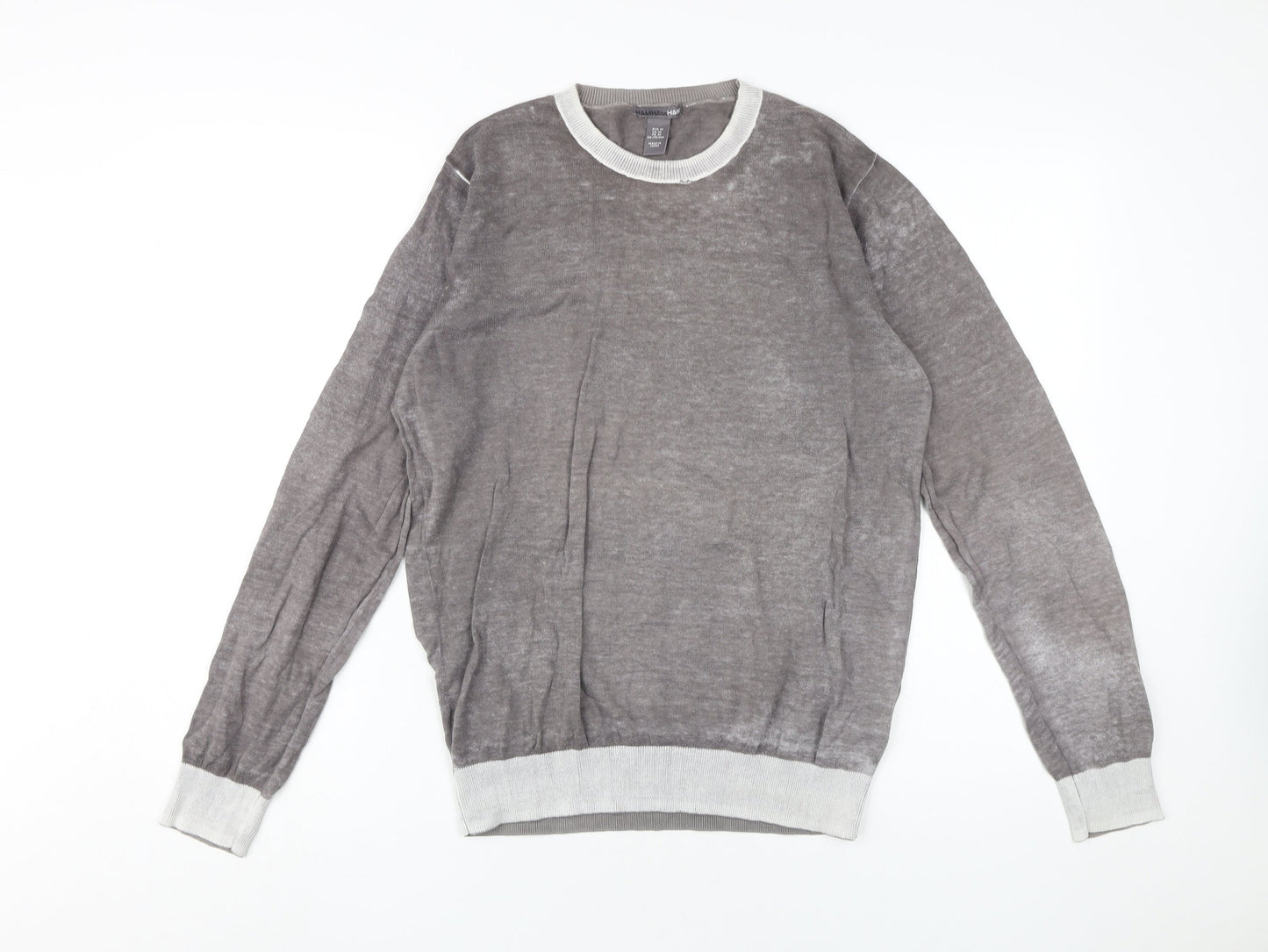Womens UK Size 12 H&M Grey Pullover Jumper