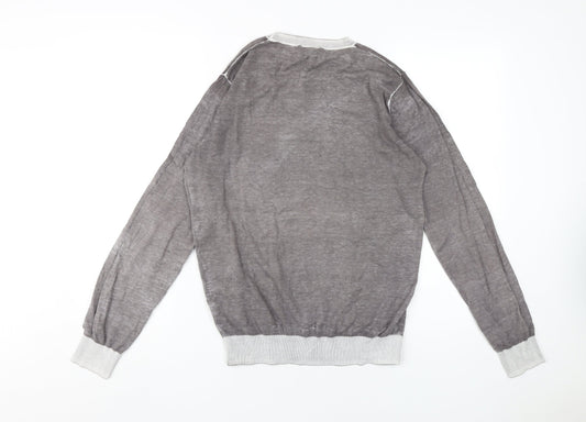 Womens UK Size 12 H&M Grey Pullover Jumper
