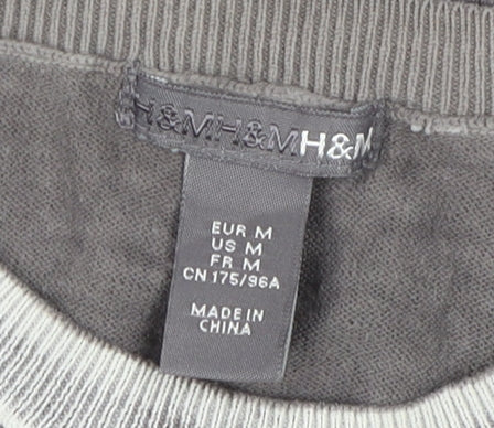Womens UK Size 12 H&M Grey Pullover Jumper