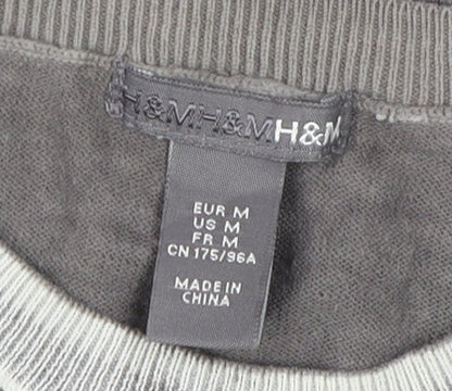 Womens UK Size 12 H&M Grey Pullover Jumper