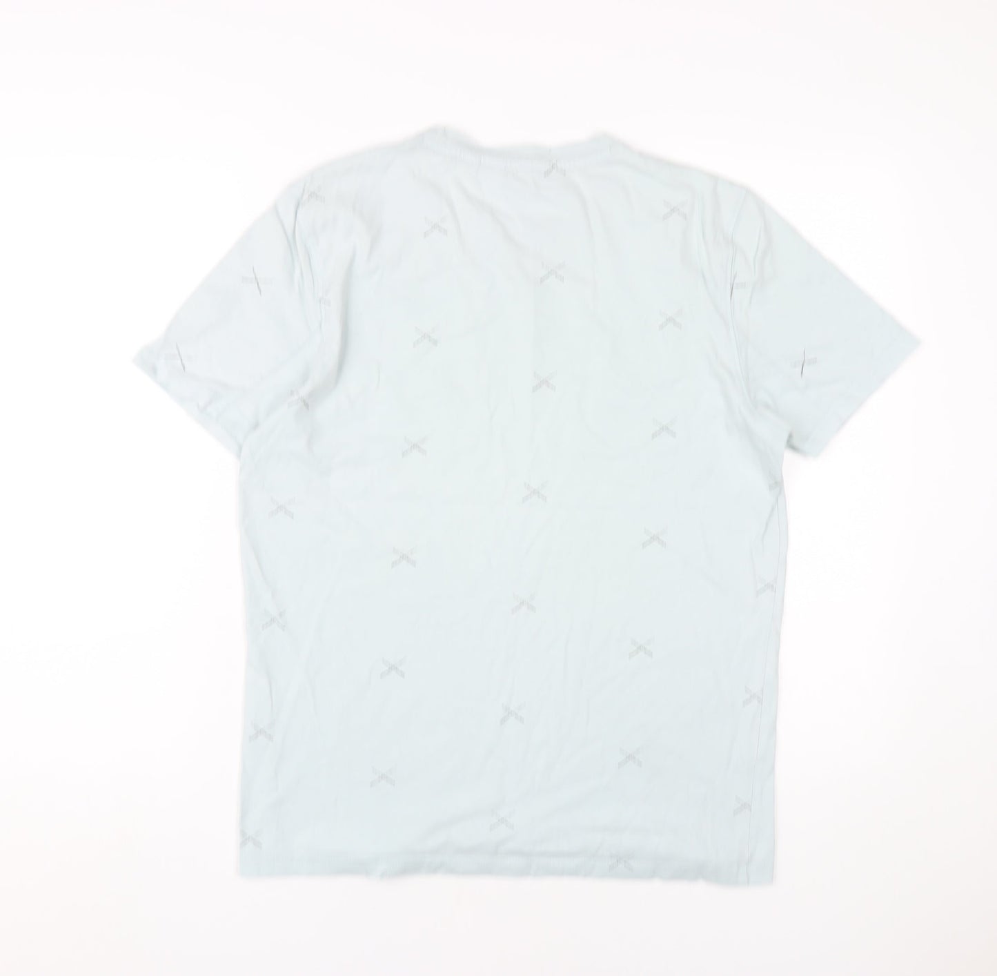 Anti-Blue Men's M Blue Cotton Graphic T-Shirt