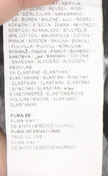 Puma Men's Grey Short Sleeve T-Shirt, S, Cotton Blend