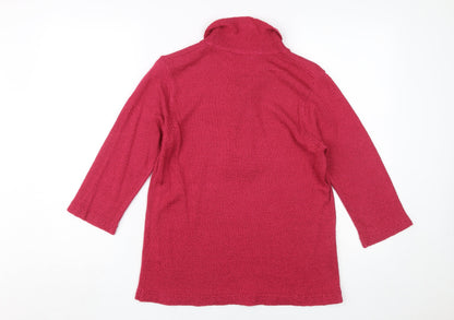 Womens UK Size 10 Honor Millburn Red Basic Blouse