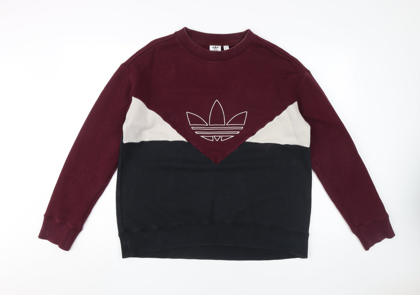 Adidas Women's Colourblock Pullover Sweatshirt Size 12