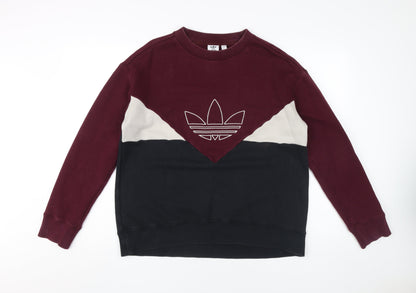 Adidas Women's Colourblock Pullover Sweatshirt Size 12