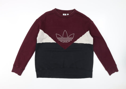 Adidas Women's Colourblock Pullover Sweatshirt Size 12