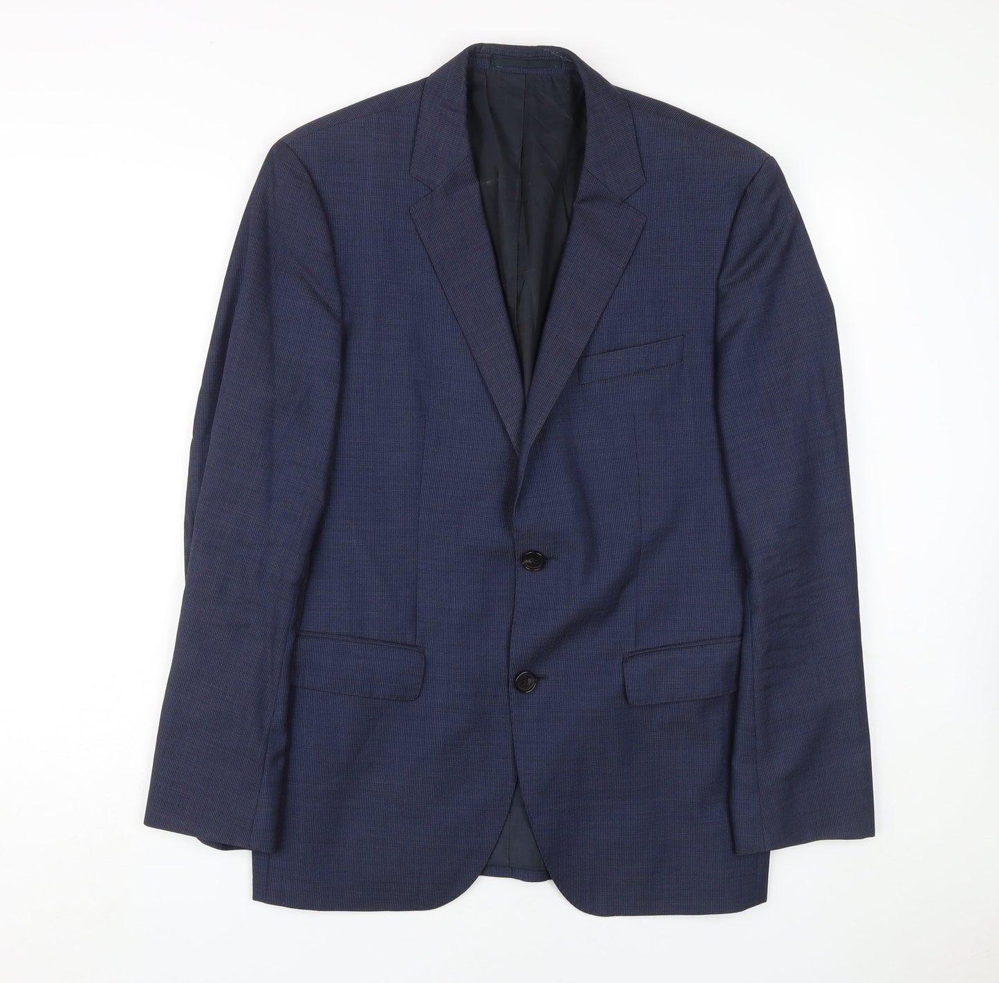Mens UK Size 38 HUGO BOSS Regular Blue Suit Jacket