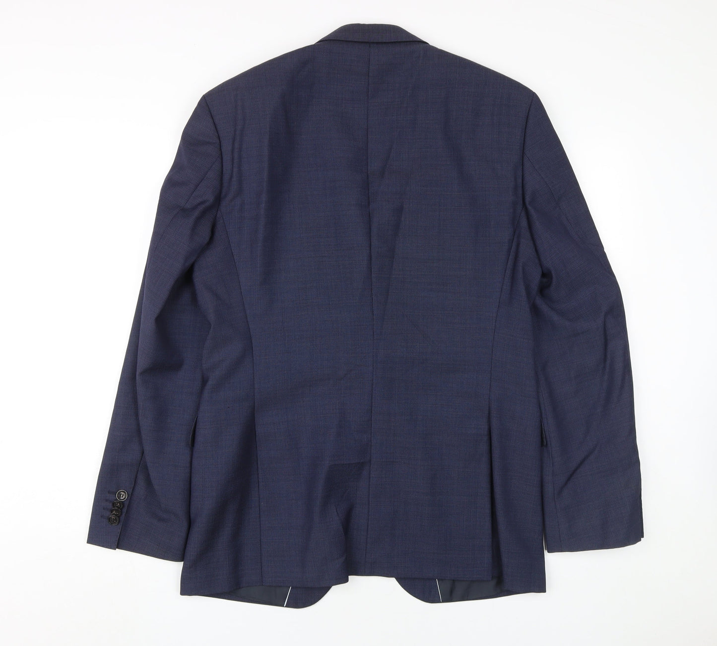 Mens UK Size 38 HUGO BOSS Regular Blue Suit Jacket