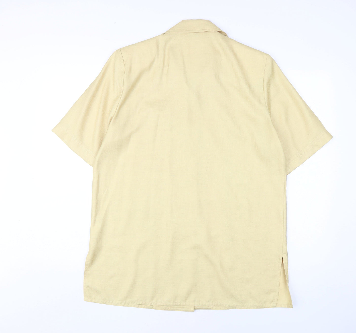 Womens UK Size 12 Viyella Beige Basic Button-Up