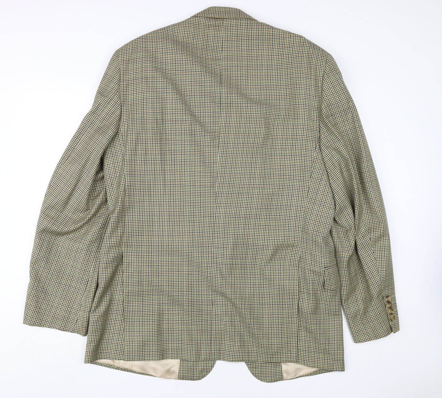 Austin Reed Men's Brown Check Wool Blazer 44 Long