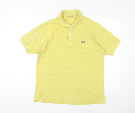 Lacoste Men's Yellow Classic Polo Shirt L