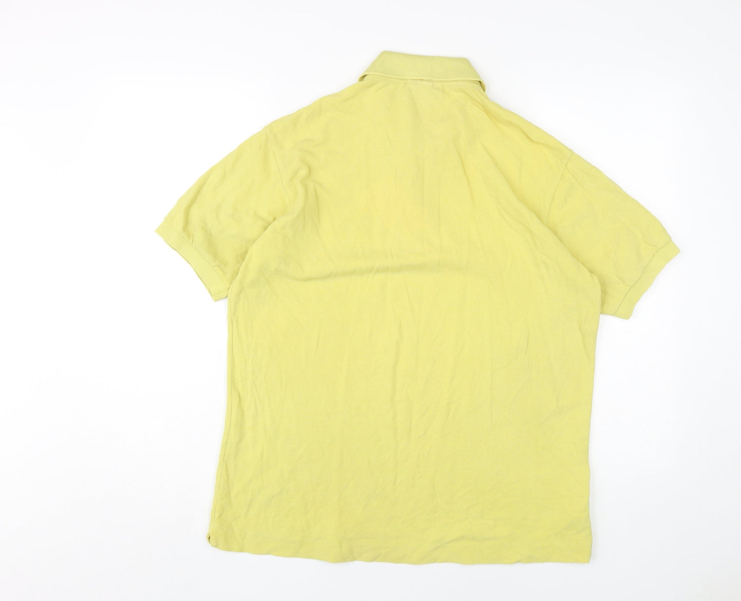 Lacoste Men's Yellow Classic Polo Shirt L