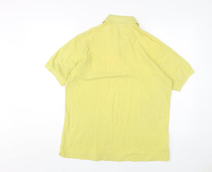 Lacoste Men's Yellow Classic Polo Shirt L