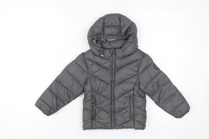 SoulCal & Co Girls Grey Puffer Jacket 2-3 Years