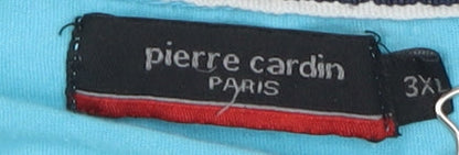 Pierre Cardin Men's Blue 3XL Short Sleeve T-Shirt
