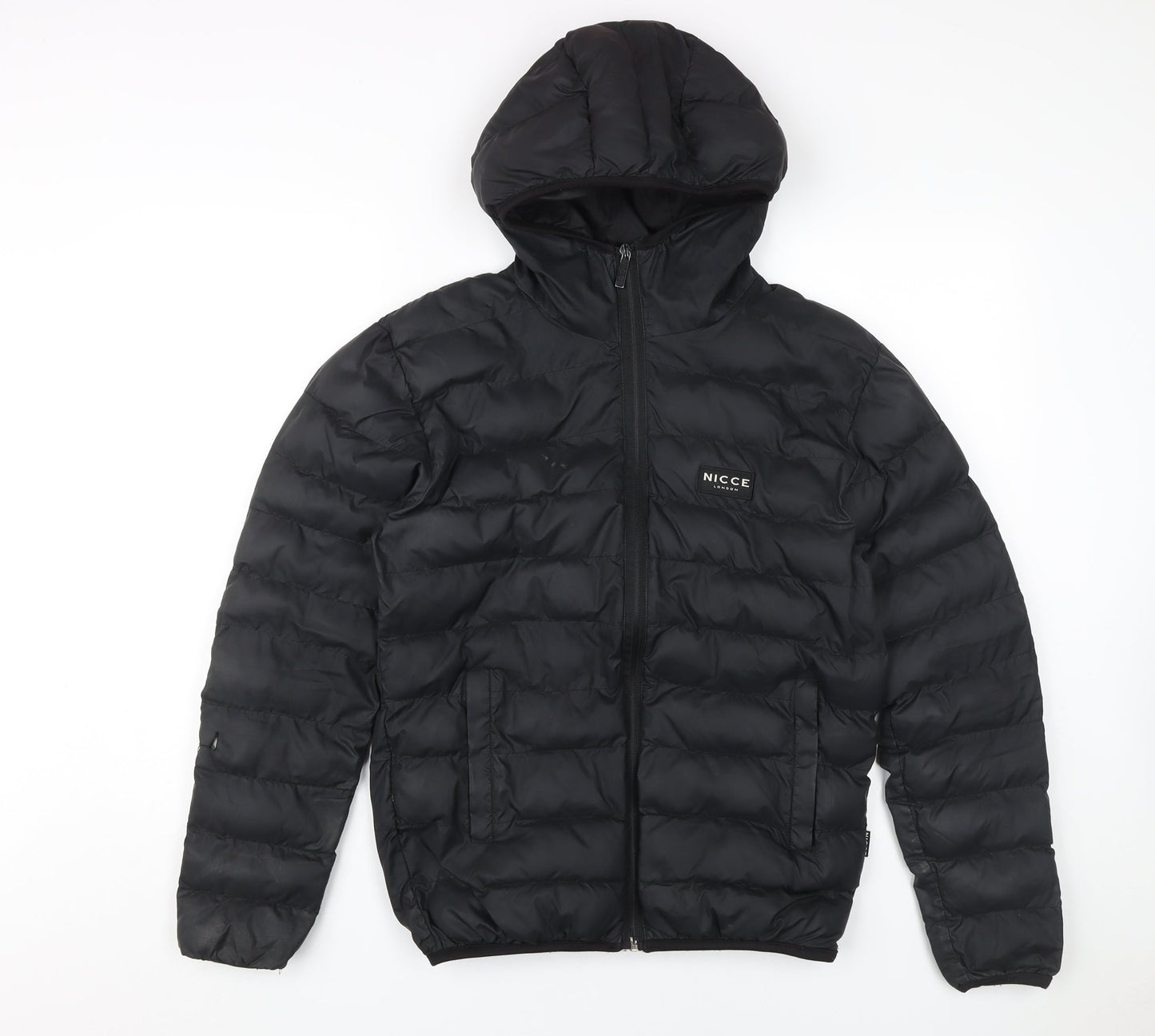 Mens UK Size S NICCE Black Puffer Jacket