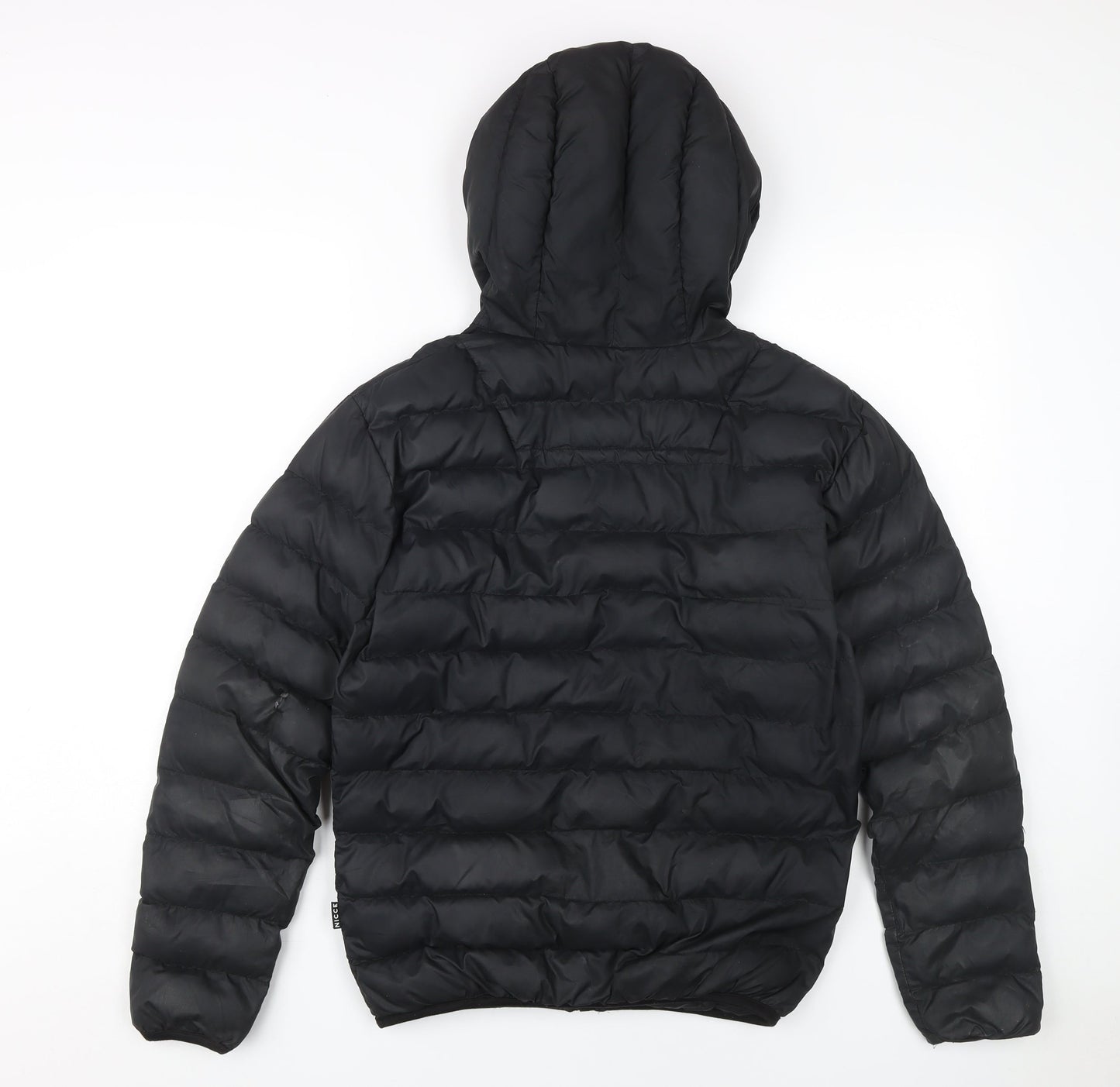 Mens UK Size S NICCE Black Puffer Jacket