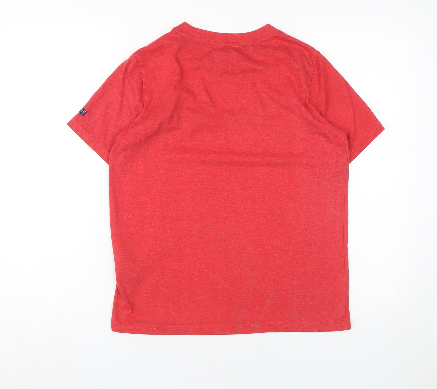Womens UK Size 8 Superdry Red Basic T-Shirt