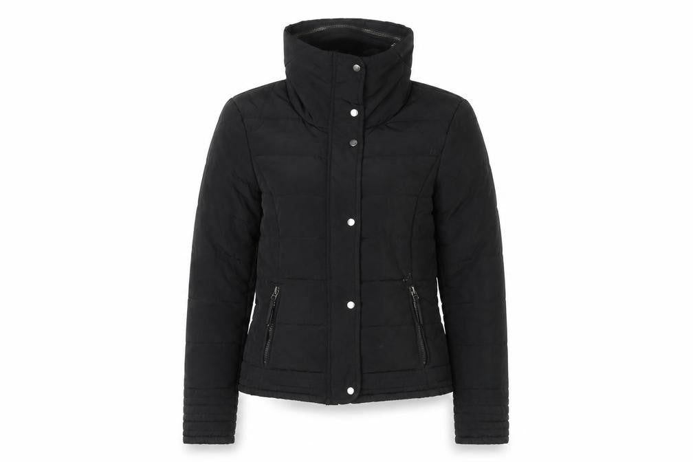 Womens UK Size S Jacqueline de Yong Black Puffer Jacket