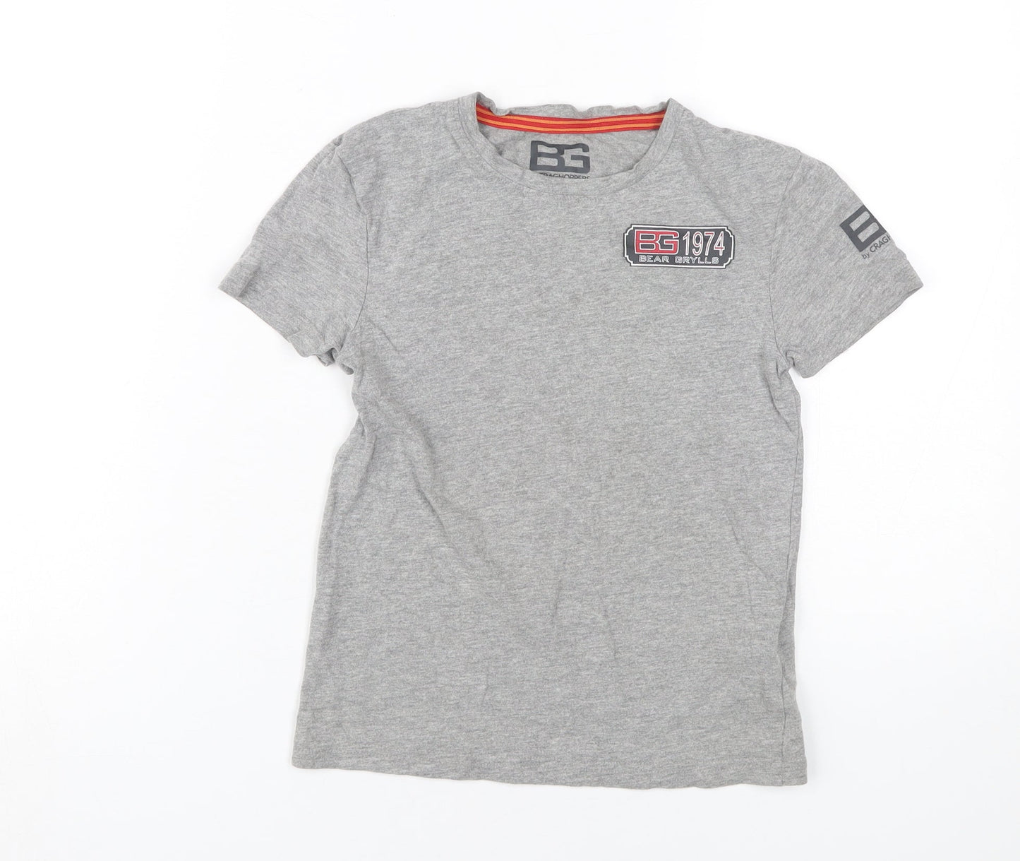 Craghoppers Boys Grey T-Shirt, Size 7-8 Years, Casual, Logo Accent