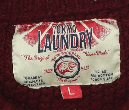 Tokyo Laundry Men's Multicoloured Knit Pullover Jumper L