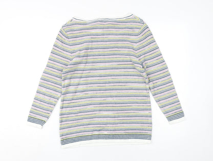 Womens UK Size 10 White Stuff Multicoloured Pullover Jumper