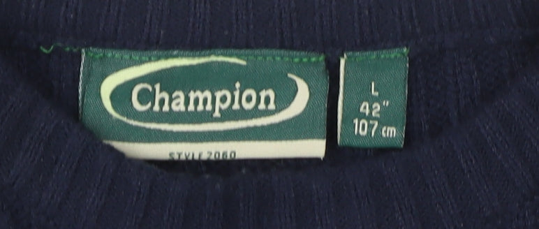 Champion Men's Blue L Pullover Jumper