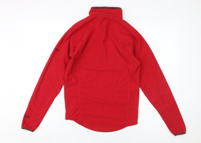 Trespass Red XS Unisex Fleece 1/4 Zip Sweatshirt