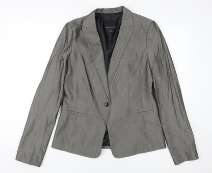 Banana Republic Women Grey Suit Jacket, Size 6 Tall, Business