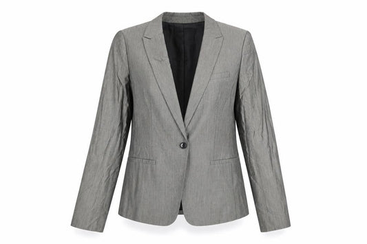 Womens UK Size 6 Banana Republic Tall Grey Suit Jacket