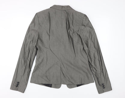Banana Republic Women Grey Suit Jacket, Size 6 Tall, Business