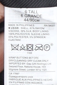 Banana Republic Women Grey Suit Jacket, Size 6 Tall, Business