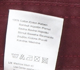 Kangol Men's Red Chino Trousers 32 Regular Fit