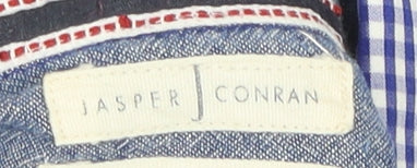 Jasper Conran Boys Blue Check Button-Up Shirt 7 Years