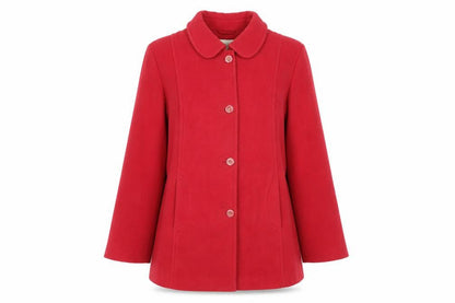 Womens UK Size 14 Eastex Red Overcoat