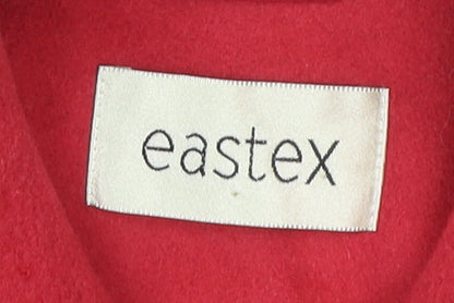 Womens UK Size 14 Eastex Red Overcoat