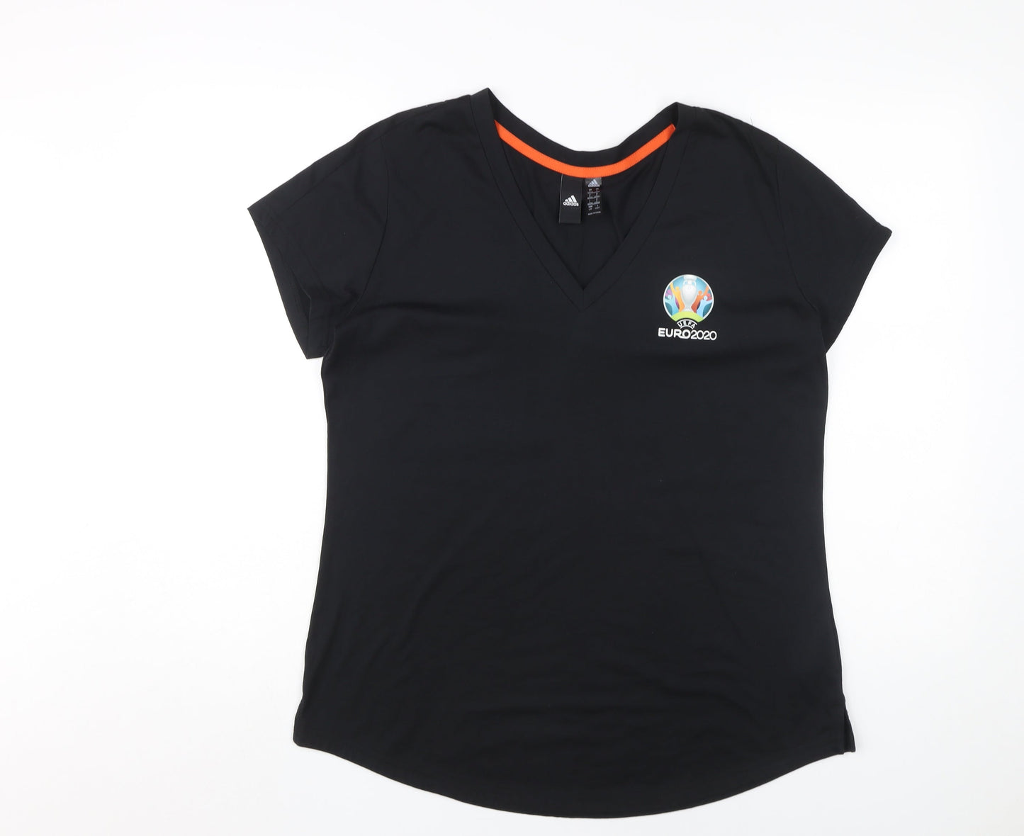 Womens UK Size L adidas Black Basic T-Shirt
