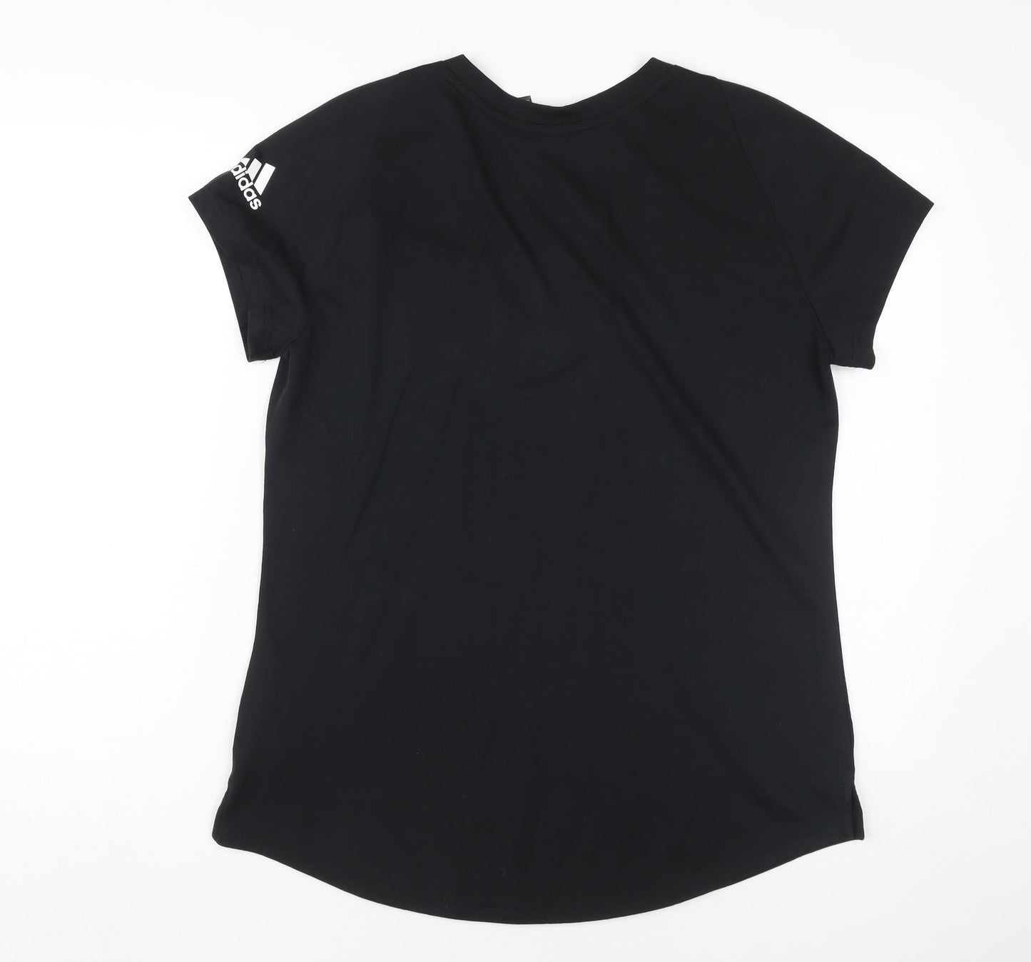 Womens UK Size L adidas Black Basic T-Shirt